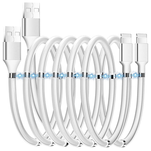 AICase Magnetic Charging Cable (3FT+6.5FT), Super Organized Nano Data Cable for iPhone 14/13/12/11/XS/XR/X/8/7/6/SE
