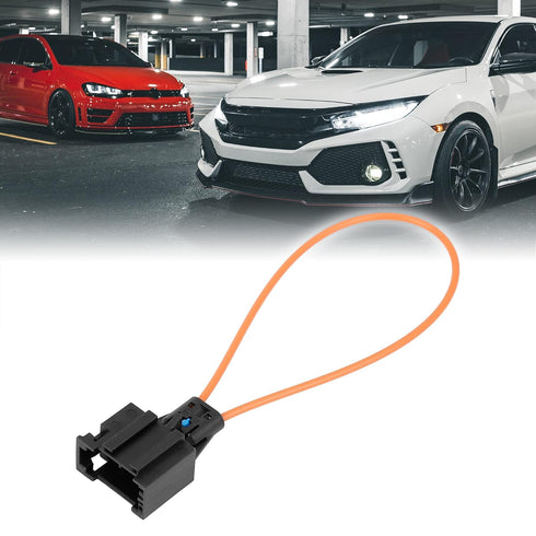 X AUTOHAUX Car Fiber Optical Optic Loop Cable Bypass Connector Female Replacement