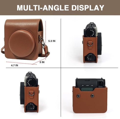 CAIYOULE Camera Case for Fujifilm Instax Mini 99, Instant Camera Bag with Mini Photo Album and Border Sticker
