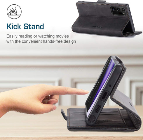 Kowauri Galaxy Note 20 Ultra Case, Leather Wallet Case with Card Slot and Magnetic Closure Flip Fold for Samsung Note