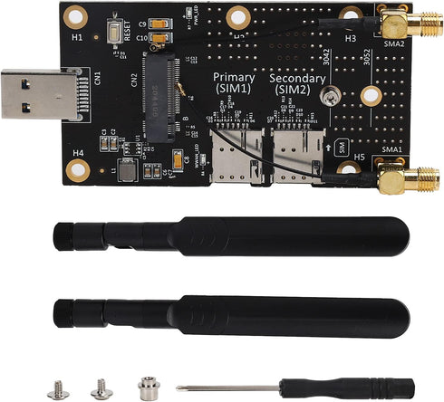 NGFF (M.2) to USB 3.0 Adapter, M.2 B Key Converter to USB Reader with SIM Card Slot