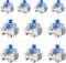 ZhouWang 54PCS Blue Switch,Dustproof Click Switch,Crisp clicking Sound with Strong Tactile Feedback,