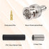 XRDS -RF BNC Compression Connector for RG59 Coaxial Cable BNC Male RG59 Connectors for CCTV, SDI, HD-SDI, Siamese, Security Camera(Pack of 10)