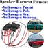 4 Pack Speaker Wire Harness Adapter Replacement for Volkswagen Jetta, GLI, GTI, Beetle, Golf, Passat, Polo