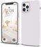 IceSword iPhone 12 Pro Max Case - Thin Liquid Silicone Shockproof Cover, Pure White Cute Cool Fun, Drop Protective 6.7"