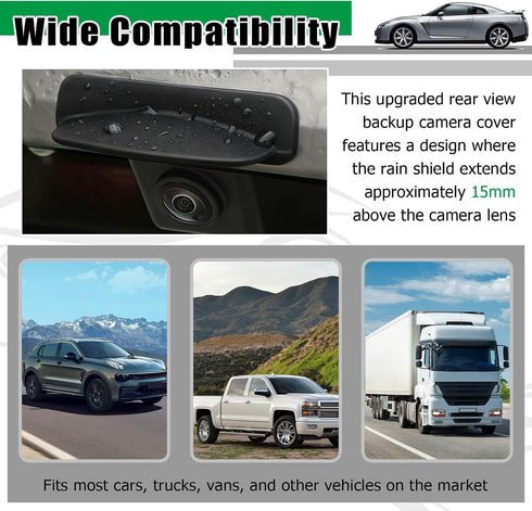 YGDMD Upgraded Rear View Backup Camera Cover,Silicone Back Up Camera for Cars Rain Guard Protective Cover