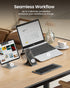 ProtoArc Foldable Compact Keyboard, XK04 Portable Bluetooth Keyboard with PU Leather Cover, Pocket-Sized for Travel