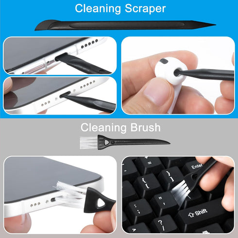 2 Pack Screen Cleaner Spray and Wipe for Laptop Monitor and Car Screens, Phone Touchscreen Mist Cleaning Kit for