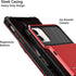 Vofolen iPhone 11 Case - Red Wallet with 4-Card Holder, ID Slot, Anti-Scratch Dual Layer TPU Bumper Armor, 6.1"