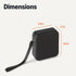 Amazon Basics IPX5 6 Bluetooth Speaker Wireless, Waterproof, Hour Playtime, Compact Size for Home, Outdoor, Black