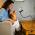 Ltheifaa Bedside,360 4-7Devices Gooseneck Phone Holder for Bed,Flexible Arm Clip,Lazy Bracket Mount Clamp