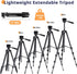 64” Phone&Tablet Tripod, Aureday Cell Phone Tripod for iPhone with Wireless Remote, Extendable Stand for Video