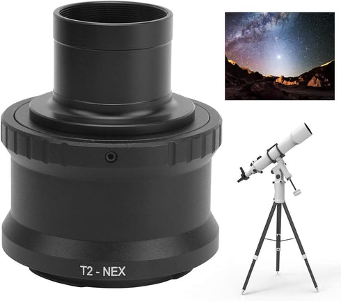 Telescope Adapter Ring, 1.25in Astronomical T Mount Ring Adapter for Sony E Mount Mirrorless Camera