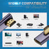 AreMe 8K 2.1 (2 Pack), 90 270 (34 24 9MM) HDMI Right Angle Adapter Left&Right Degree and Degree HDMI Male to HDMI