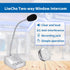 Window Intercom System, 2 Way Voice Transmission, High Power Intercom for Bank, Hospital, Station, Store
