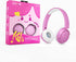 SHON Kids Wireless On-Ear Headphones, Pink Foldable Stereo with 3.5mm Jack, Wired Headphones for