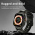 Rubber Band Compatible with Apple Watch Band 49mm 46mm 45mm 44mm 42mm, Silicone Sport Bands for Men