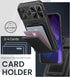 SSLOTSCASE 17 2X 17 6.9'', for iPhone Pro Max Case with Privacy Screen Protector, Card Holder & Sliding Lens Cover
