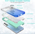 Slim Fit Glitter Case for Galaxy S23 6.1", with 360° Ring Holder Kickstand, Shock-Absorbent Durable Cover for Girls