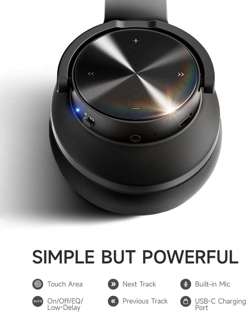 Picun B8 Bluetooth Headphones: 120 Hours Wireless, Foldable Over-Ear, Hands-Free Calls, 3EQ & Game Mode for Travel &