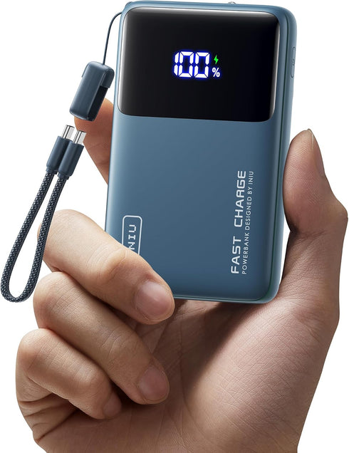 INIU Portable Charger, Compact 45W Fast Charging Power Bank, 10000mAh USB C Battery