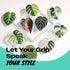 On The Grip OnTheGrip Cute Acrylic Tropical Leaf Design Collapsible Expandible Mobile Phone Grip Stand Holder