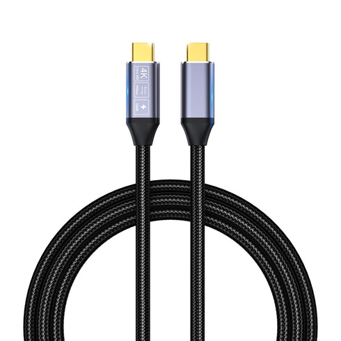 USB C to USB C Data Cable 3.3FT, 100W Fast Charging PD USB 3.1 Gen 2, 4K 60Hz Video Display E-Marker Chip Cord