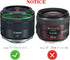 52mm Lens Cap Cover for Nikon AF-S DX NIKKOR 35mm f/1.8G, Compatible for Canon RF 35mm