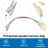 Door Speakers Adapter with Wiring Harness for Select 1998-2015 Toyota 4 Runner/RAV4/Corolla, Scion 2004-2014