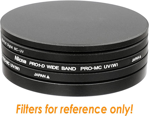 Fotasy 62mm Metal Filter Caps, Aluminum Alloy, Slim Stack for 62mm Filters