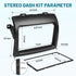 2004-2010 NuIth Double DIN Radio Dash Kit W/Radio Wire Harness for Toyota Sienna Non JBL System, Double DIN Car Stereo