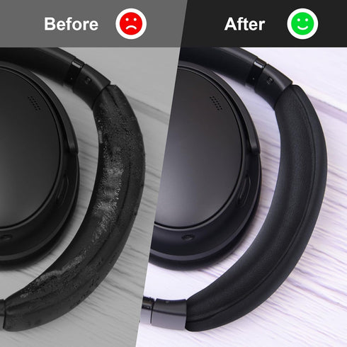 Replacement QC35 Protein Leather Headband Pad for Bose QuietComfort 35II Gaming, QC35 II, QC35, QC25 Headphones