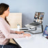 GleYo 10-16" Laptop Stand for Desk Portable Computer Riser Metal Notebook Holder Printer Stand Office Desk Accessories