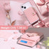 M-Plateau Stick-On Phone Wallet, PU Leather Card Holder with Zipper Coin Pocket for iPhone and Case