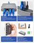 WinRaybot 4 1 4 PS5, 1000Mbps Port Gigabit Ethernet Splitter to - Powered Network Switch with Wall Mount Ears for Home