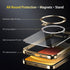 MagSafe Compatible CD Ring for iPhone 13 Pro Max - Slim Clear Case with Electroplated Bumper, Non-Yellowing Design.