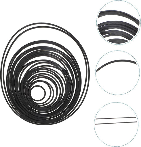 35+ Pack Mix Cassette Rubber Square (40-135mm) Belt for DVD Drive, Xbox 360, Repair Rebuild
