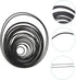 35+ Pack Mix Cassette Rubber Square (40-135mm) Belt for DVD Drive, Xbox 360, Repair Rebuild