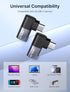 JSAUX 90 Degree USB-C Male to USB-C Female Adapter 2-Pack, 40Gbps Data Transfer PD 100W Extender for MacBook, ROG Ally,