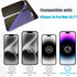 2 Pack Privacy Screen Protector for iPhone 14 Pro Max, Anti-Spy, Anti-Blue Light, Tempered Glass Film, 6.7 inch