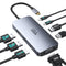 USB C Docking Station Dual Displayport Monitor, USB C Hub with 2 DP, HDMI, VGA, PD Charging, USB A&C Ports