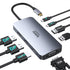 USB C Docking Station Dual Displayport Monitor, USB C Hub with 2 DP, HDMI, VGA, PD Charging, USB A&C Ports