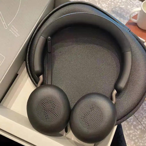 Replacement Earpads for Jabra Evolve2 65 (65MS 65UC USB)/Evolve2 40 (40UC 40MS USB)/Elite 45h Headphone Ear Pads with