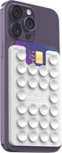 Suction Phone Card Holder Mount, Silicon Adhesive Phone Accessory for iPhone and Android, Hands-Free Mirror Shower