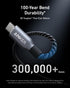 240W 100-Year 17 S24(3 Anker Prime USB C to USB C Cable, Fast Charging Cord, Upcycled-Braided Nylon with Bend