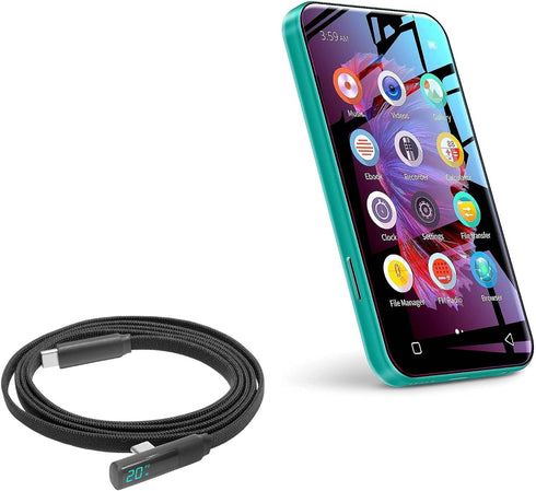 BoxWave Cable Compatible with TIMMKOO Q5 WiFi MP3 Player - PowerDisplay PD Right