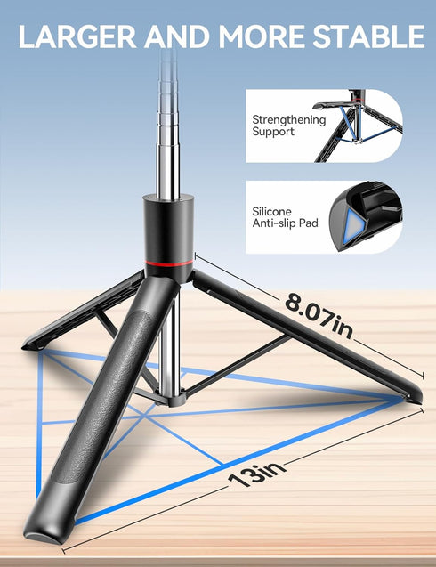 Takerers 67" Insta360 3 Cell Phone Tripod Stand & Selfie Stick with Wireless Remote, All in One Multifunctional Selfie
