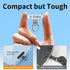 saxsion Phone Charm Holder, Mini Metal Tether Tab - Ultra Thin Stainless Steel Lanyard Patch for iPhone, Universal