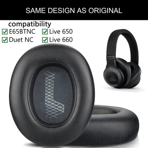 JBL E65 Replacement Ear Pads for JBL E65 (E65BT E65BTNC)/Live 650 (650NC 650BTNC)/Live 660 (660NC 660BTNC)