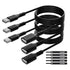 10 FT USB 2.0 Extension Cable 3 Pack - Type A Male to Female Adapter for Printer, Keyboard, Mouse, Hard Drive, Black